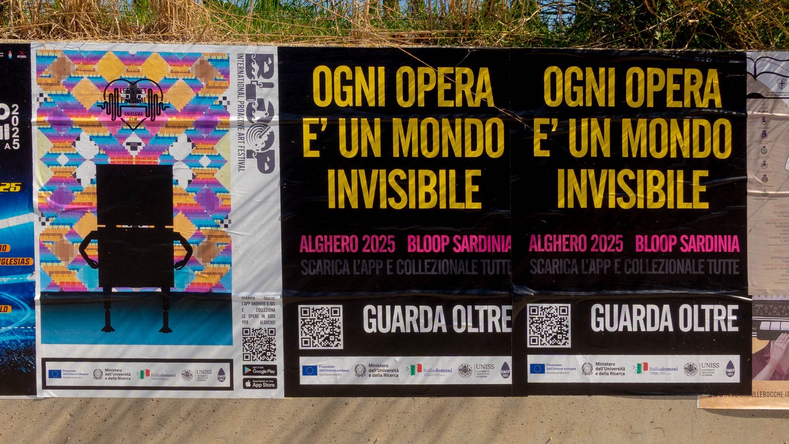 BLOOP Sardinia 2025, installation by AMADAMA
